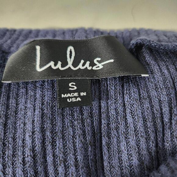 2/$30 Lulus Blue Ribbed Long Sleeve Dress Size S | Comfy & Chic - Picture 7 of 8